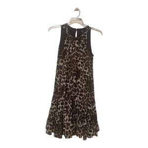 MSK Brown Leopard Print Dress